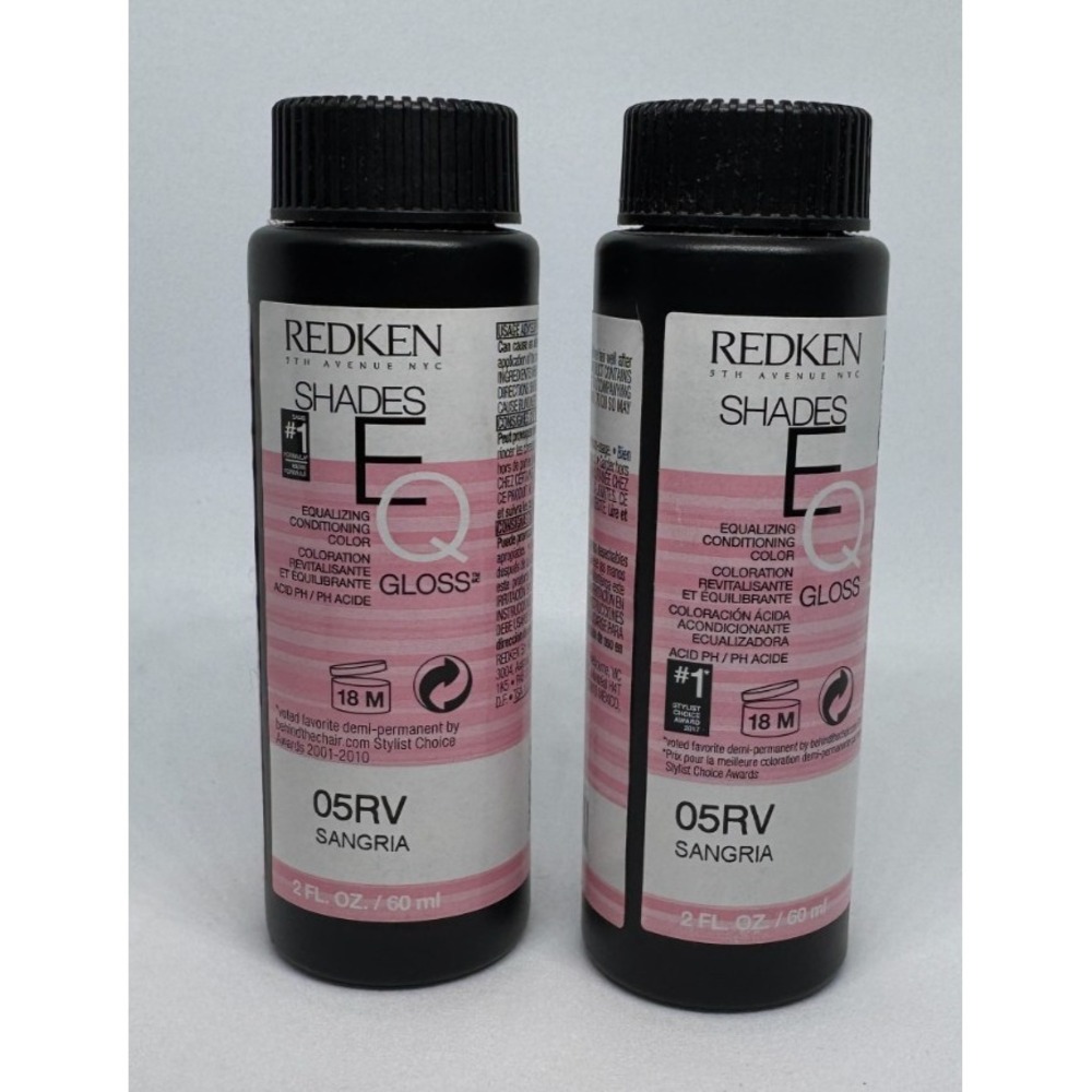 (2) REDKEN 5th Avenue NYC Shades EQ Gloss - Sangria 05RV - 2 FL OZ - NEW!!